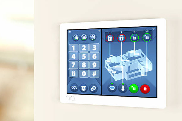 Modern Alarm Keyword on wall