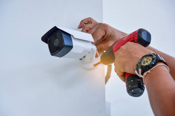 CCTV Camera Installation with a Drill