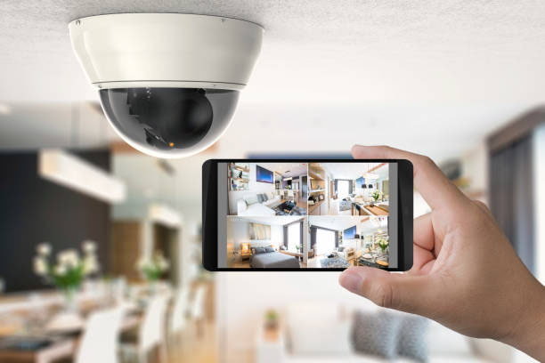 Home CCTV Dome Camera view on Mobile